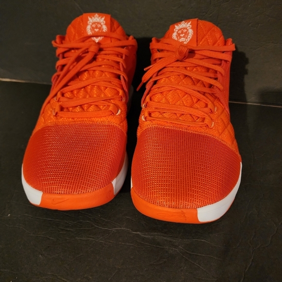 Nike LeBron Witness 8 Basketball Shoes Orange and White Mens Size 18 (Try On) main image 10
